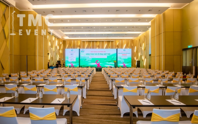 TMC EVENT cung cấp âm thanh, ánh sáng & màn hình LED hội nghị cho hơn 200 đại biểu của Bệnh viện Ung bướu Đà Nẵng tại Novotel Danang Premier Han River.